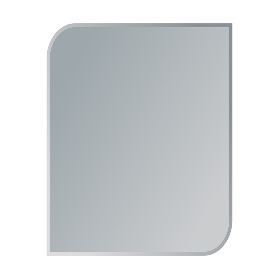 image 1 of Showerdrape Islington Rectangular Wall Mounted Frameless Bevelled Edge Bathroom Mirror 60 x 45cm | Chrome | Mirror | 1