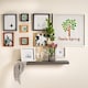 image 7 of Nicola Spring 4 x 4" Photo Frames - Light Wood/White Mount - 3D Picture Frame Box Portrait Display Case (12.5 x 12.5cm) Set of 5