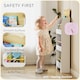 image 4 of AIYAPLAY Kids Bookshelf, 3 Tier Children Bookcase, Bear Theme Toddler Space-Saving Bookcase for Living Room, Kids Room, Playroom, White