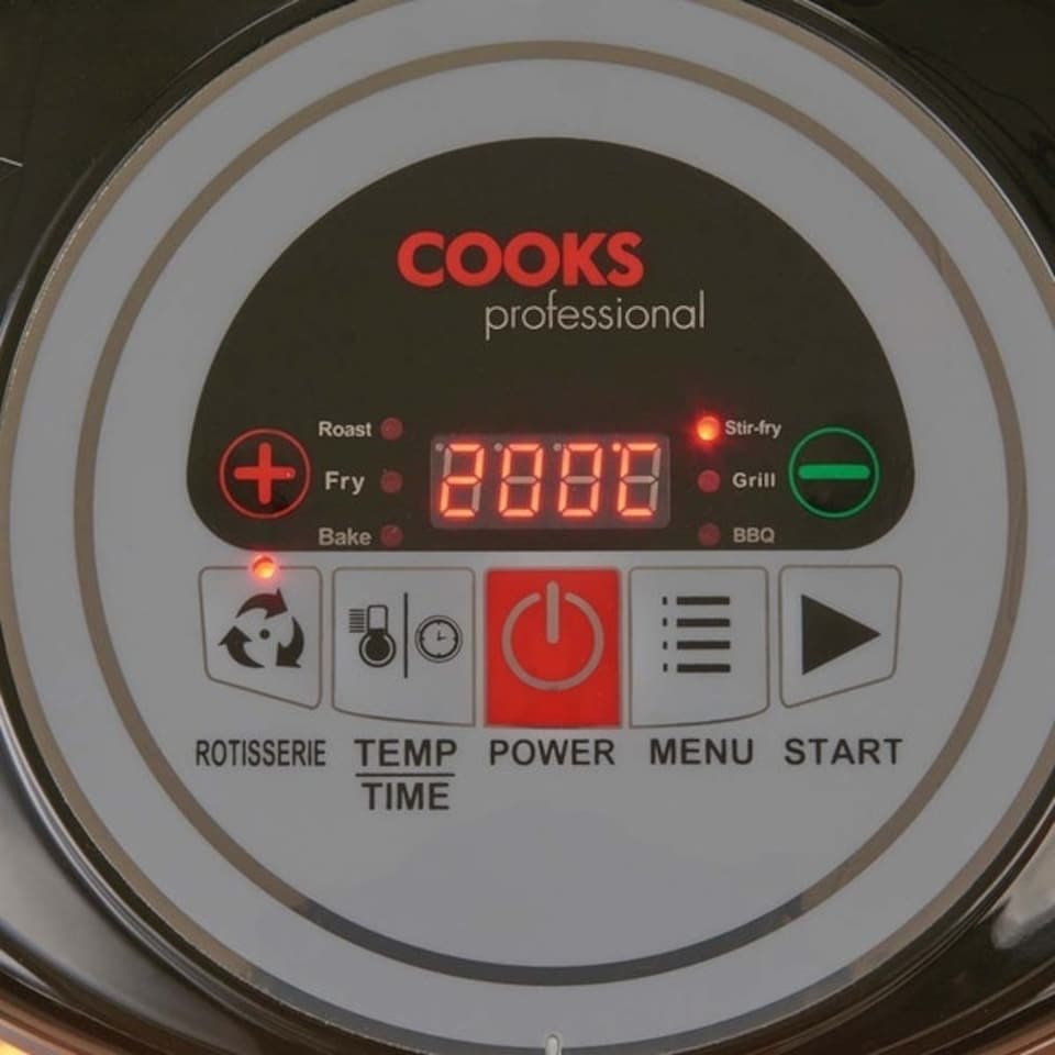 image 1 of Cooks Professional Rotisserie Air Fryer | 1300W | 10L Capacity | With Full Accessory Pack