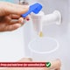 image 5 of SPARES2GO Universal Water Dispenser Tap Spigot Cooler Bottle Lever Faucet Spout (Blue / Cold, 15mm Internal Thread) Blue