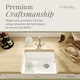 image 6 of Fireclay 595mm Single Bowl Belfast Butler Sink with Basket Strainer Waste & Mono Kitchen Mixer Tap by Balterley