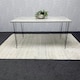 image 6 of Modern Grey Rectangular Dining Table with Hairpin Legs  Compact Kitchen & Dining Room Table (L140) Grey