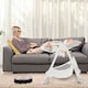 image 4 of COSTWAY Folding Baby High Chair Convertible High Chair Beige