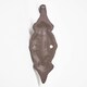 image 4 of Homescapes Ornate Hinged Cast Iron Wall Hook Brown | One Size