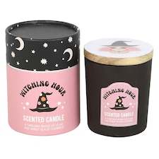 Something Different Witching Hour Plum & Black Cherry Scented Candle - Black/Pink - One Size