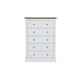 image 1 of Devon 5 Drawer Chest - Particle Board - L39.5 x W79 x H111.9 cm - White