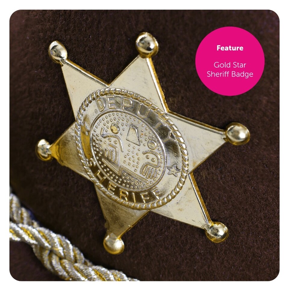image 1 of Sheriff Hat | Brown | 1