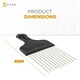 image 3 of Kobe Fist Metal-Prong Afro Comb