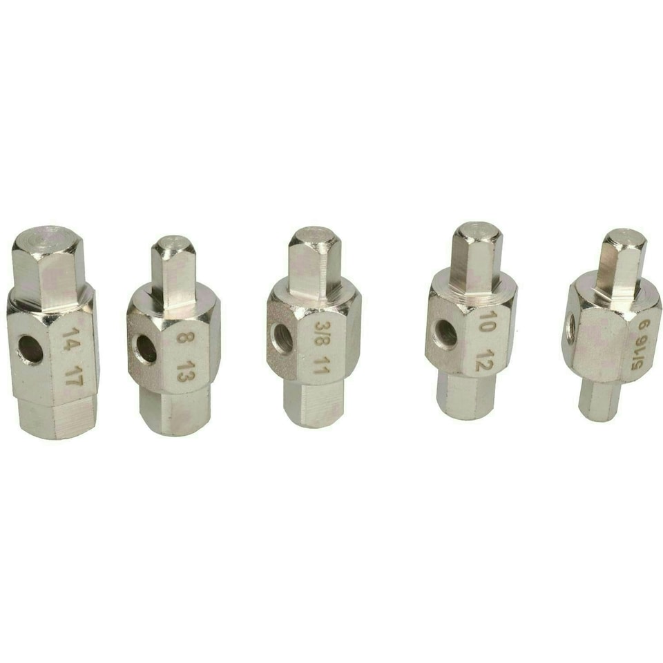 image 1 of 5pc 10 Sizes Drain Sump Plug Key Set For Gear Box Diffs Plugs Oil Change