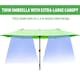 image 3 of Outsunny 4.6M Garden Patio Umbrella Canopy Parasol Sun Shade with Base