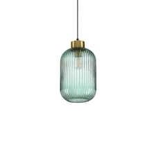 Mint-1 Indoor Glass DomeCeiling Pendant Lamp 1 Light Green, E27