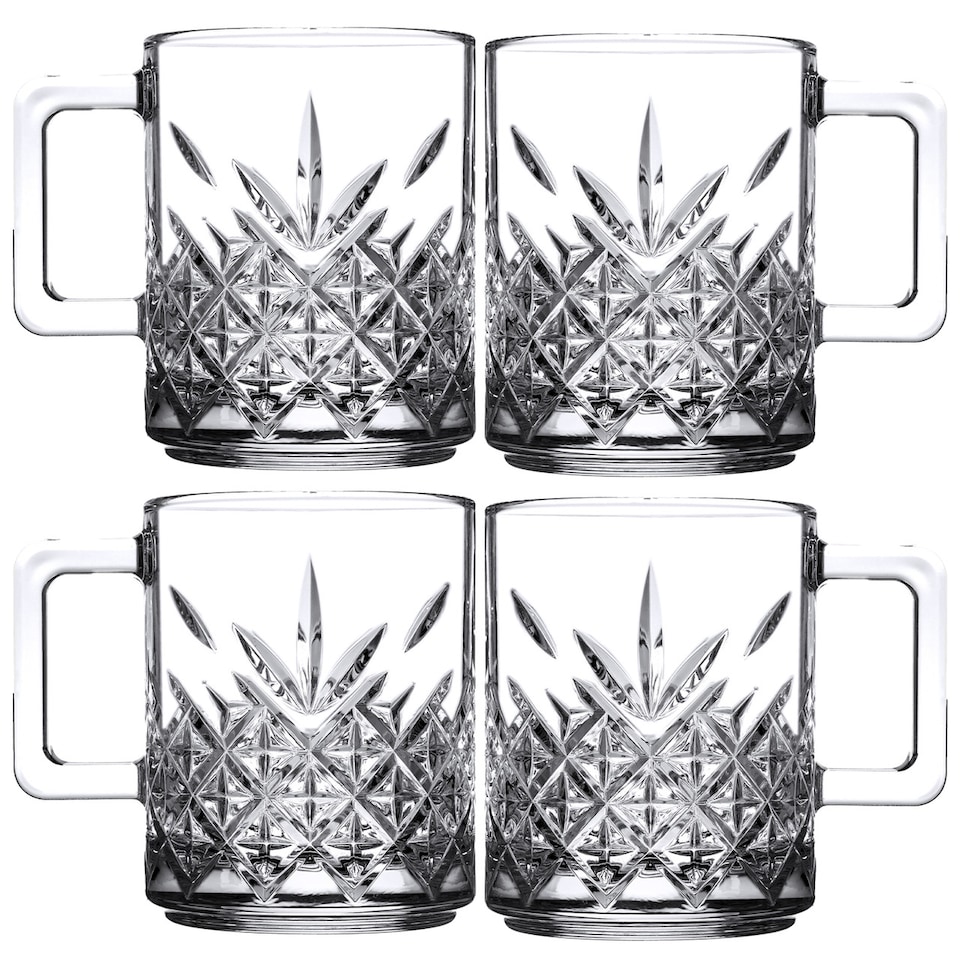 Glass Mugs Cups 250ml | Clear | 4