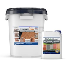 Stormdry Masonry Waterproofing Cream 20L + Soluguard Biocide - for Full Home Protection