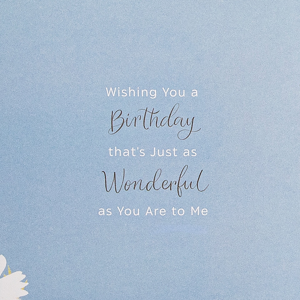 image 1 of Hallmark Birthday Card For Wife - Orange Florals Design And Heartfelt Verse