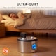 image 8 of PawHut Wireless 4L Cat Water Fountain for Drinking Stainless Steel Cordless | Silver | Silver | 22.5 x 22.5 x 19.5 cm