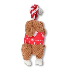 Christmas Turkey Rope Dog Play Toy