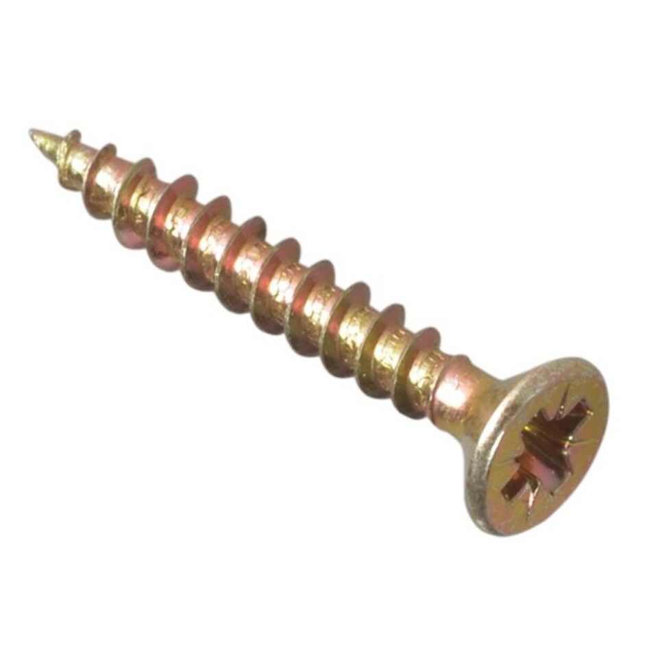 Forgefix Multi-purpose Screws, Pozi, Csk, Zyp - Multi Colour - 3.0 x 25mm