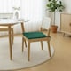 image 2 of Foam Seat Pad with Ties Pack of 4 Comfortable Chair Cushion for Dining, Kitchen Garden Seating | Green