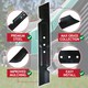 image 4 of SPARES2GO Metal Blade compatible with Bosch Rotak 36R 37R 37-14 Ergo EasyRotak 36-550 Lawnmower (37cm)