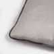 image 4 of OHS 4 x Matte Velvet Piped Edge Cushion Covers, 45x45cm - Grey | Grey | 45x45cm | 4