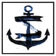 image 2 of Watercolour anchor (Picture Frame) Grey | S