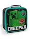 image 3 of Minecraft Lunch Bag | Kids Creeper Skeleton Enderman 5 Piece School Dinner Bag, BPA Free Water Bottle & 3 Snack Pots | Green Gamer Drink Food Containers
