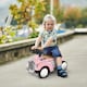 image 7 of AIYAPLAY Foot to Floor Slider with Steering Wheel, for Ages 12-36 Months -  Pink