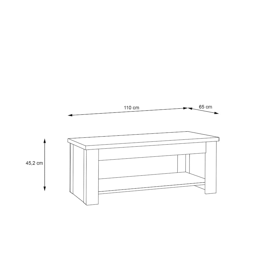 image 1 of Corona Rising Coffee Table in Artisan Oak