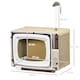 image 5 of PawHut TV-Shaped Cat House, Cardboard with Scratcher Catnip Toy Mouse