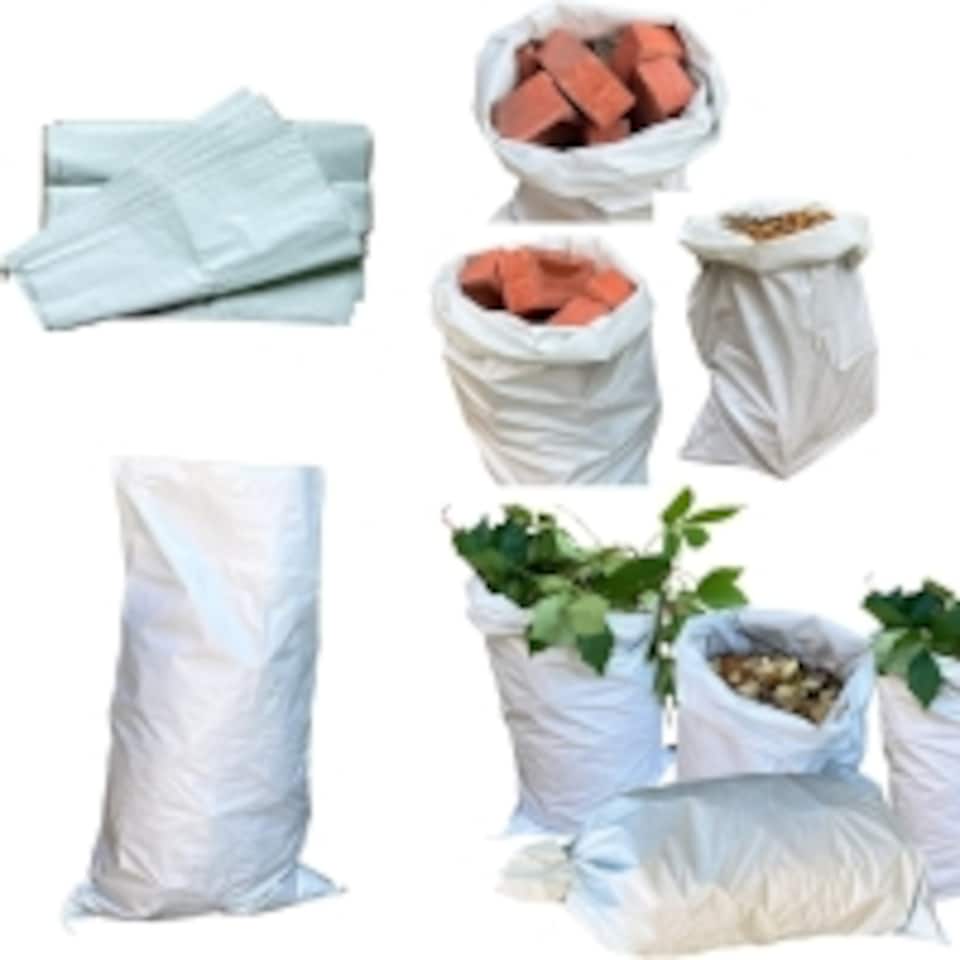 image 1 of S&d, Rubble bag Sacks waste bag sand bag garden waste bags heavy duty (20 Bags Large (50x75cm))