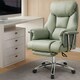 image 10 of Heavy Duty Executive Office Chair Wide Spring Cushion Recliner with Footrest | Green | Green