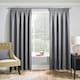 image 5 of Matrix Grey Curtains 66 x 90 inch (168 x 229 cm) Room Darkening Pencil Pleat Thermal Noise Reducing Curtains for Bedroom and Living Room