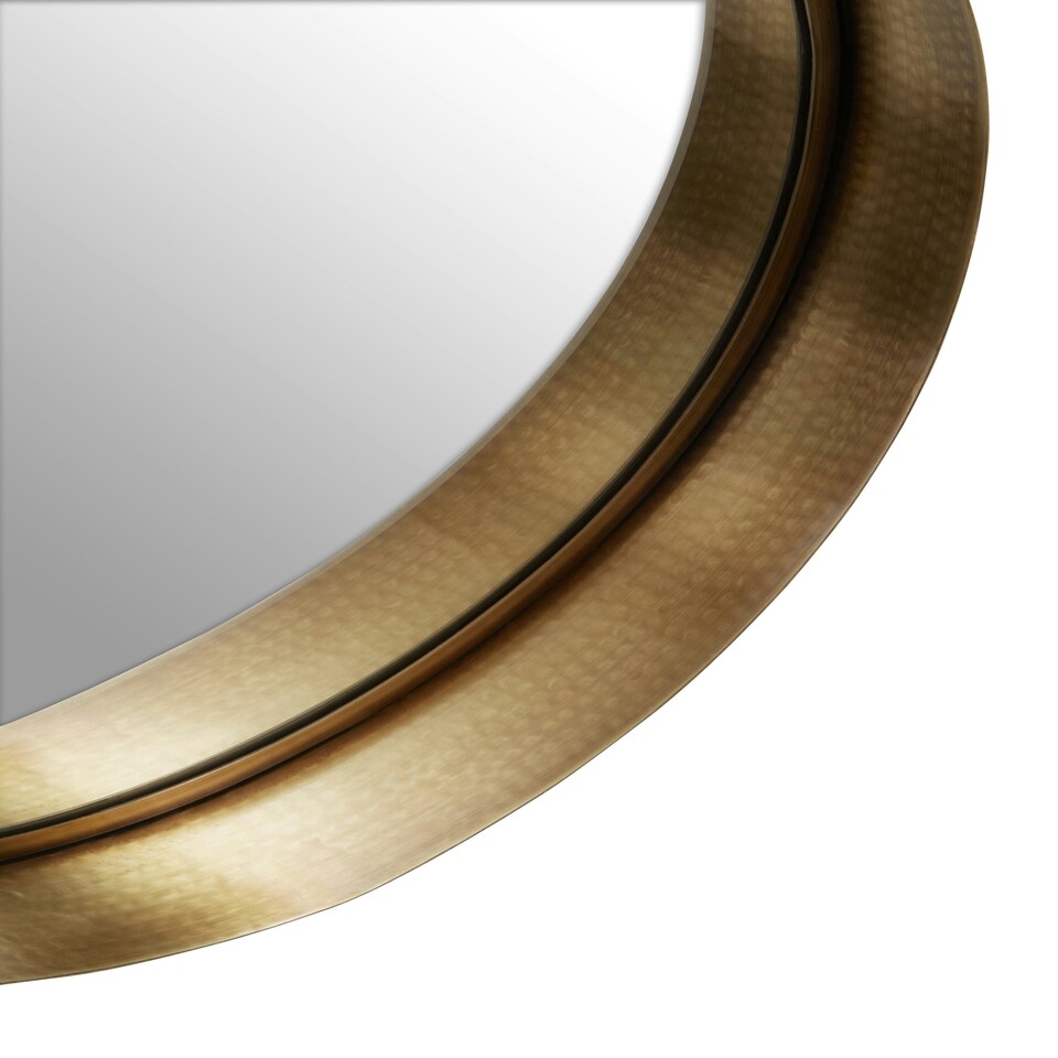 image 1 of Interiors by Premier Small Gold Finish Wall Mirror Gold