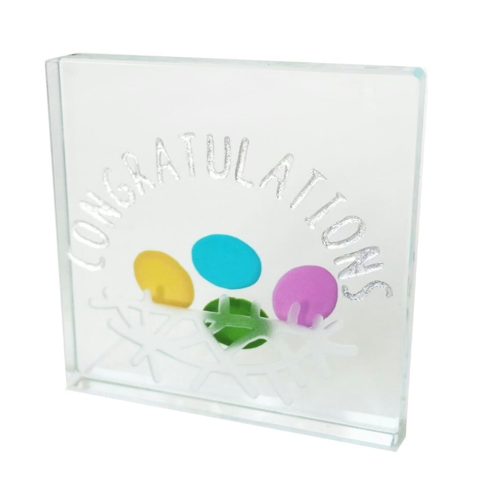 Spaceform Miniature Token Congratulations Nest 1952