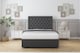 image 2 of Sloomy Montana Graphite Dumfries Divan Bed Base 4 Drawers With 54 Inch Floor Standing Headboard | Grey | Graphite | Small Double | 1