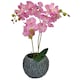image 2 of Artificial Orchid Flower 60cm Pink Orchid Arrangement