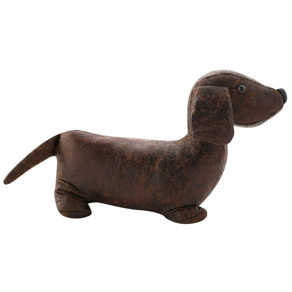 image 1 of Hestia Brown Dog Doorstop