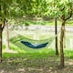 image 2 of Outsunny Hammock Outdoor Garden Camping Hanging Swing Portable Travel Red | Green | One Size