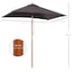image 5 of Outsunny Patio Umbrella Market Parasol Outdoor Sunshade Deep Grey