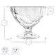 image 3 of Bormioli Rocco Diamond Ice Cream Bowls - 360ml - Pack of 6 | Clear | Clear
