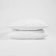 image 2 of OHS 2 x Pinsonic Quilted Soft Touch Cushion Cover Pillow Protector, 48x74cm - White