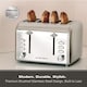 image 8 of Hamilton Beach Rise 4 Slice Brushed & Polished Stainless Steel Toaster