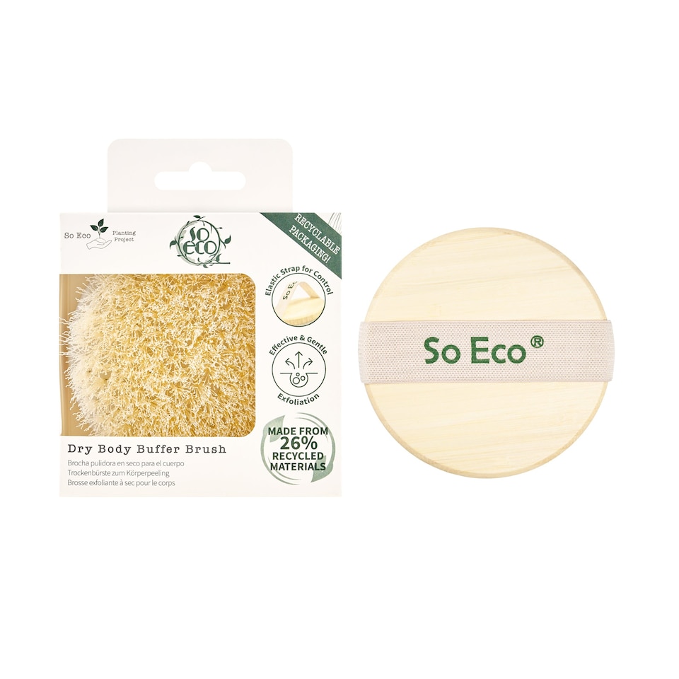 image 1 of So Eco Dry Body Buffer Brush | Cream | Skin Cleansing Brushes & Systems | 0.126KILOGRAMS
