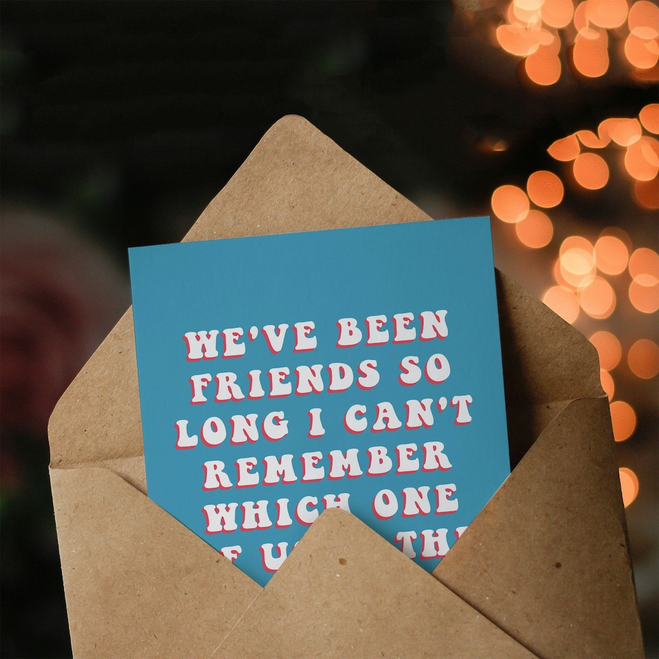 image 1 of Friends So Long Bad Influence Him Joke Funny Birthday Card