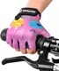 image 2 of Meteor Kids Bike Gloves – Breathable, Non-Slip, Padded for Comfort & Safety | Pink | Owl | S