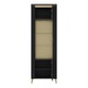 image 2 of Genoa Vitrin 1 Door in Black Matt/Gold