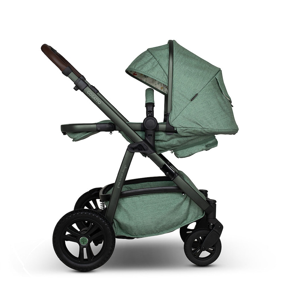 image 1 of Cosatto Wow 3 Pram and Pushchair Carrycot and Reversible Seat, All Terrain Travel System