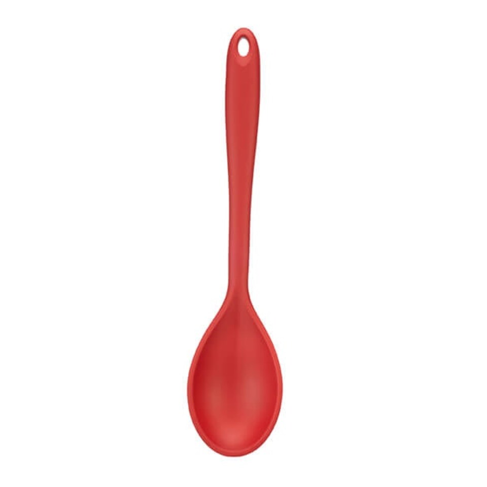 image 1 of Fusion Twist Silicone Solid Spoon Red