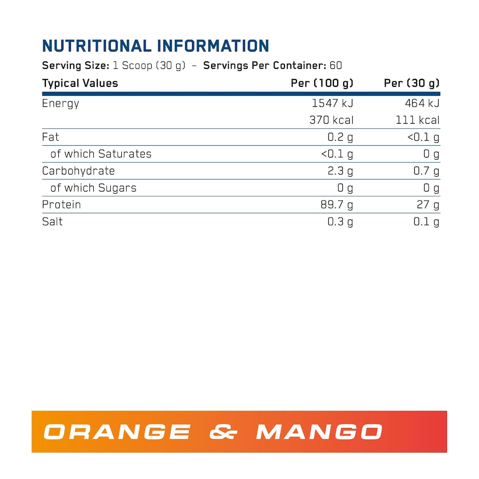 image 1 of Applied Nutrition Beef-XP Clear Protein Isolate Powder - Orange & Mango - 60 Servings